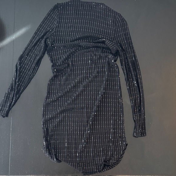 Glitz Elegant Black Dress with Black Accents size Medium - Picture 3 of 3